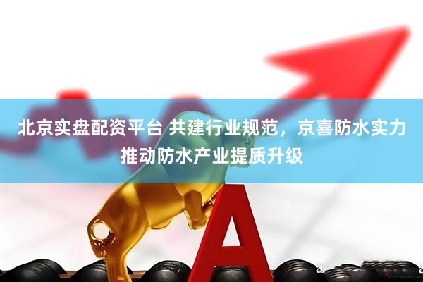 北京实盘配资平台 共建行业规范,京喜防水实力推动防水产业提质升级